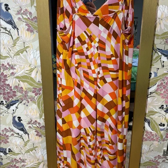 Forever 21 Geometric Print Midi Dress - Picture 3 of 5